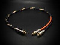 HIFI CANARE L-4E6S RCA To 2RCA Audio Cable / Type-Y Subwoofer Cable 0.3m 0.5m 1m 1.5m 2m 3m 5M