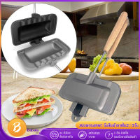 ที่ปิ้งขนมปัง หม้อสนามแค้มปิ้ง กระทะทำแซนวิช ทำแซนวิช sandwich grill hotpan solo รุ่นใหม่ล่าสุดแบบ1แผ่น