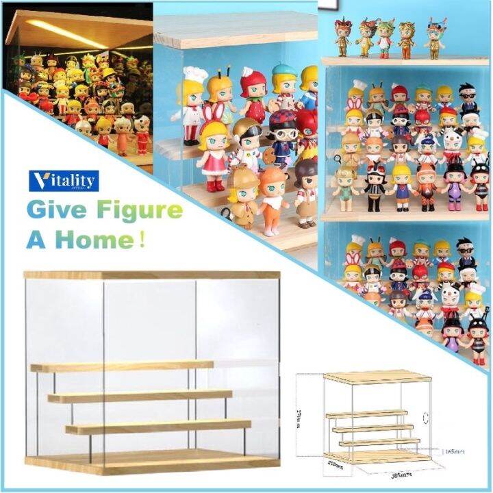 Acrylic Case for Toy Doll Action Figure Desktop Organizer