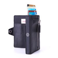 Rfdi euramerican stainless steel mens and womens bank credit card card holder metal card case anti-theft brush --A0509