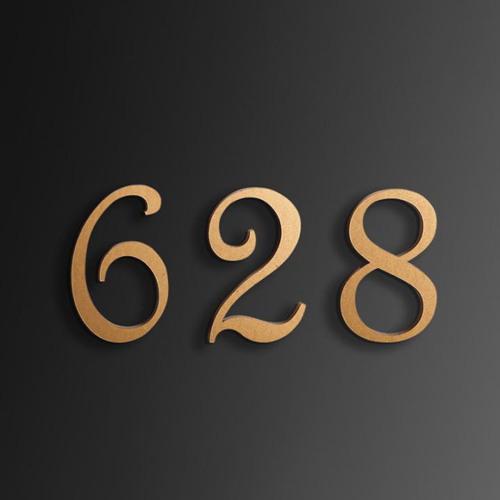 ซม-กาวตนเองอะคริลิป้ายดิจิตอลประตูโรงแรมสำหรับห้องพักโรงแรมแผ่นป้ายที่อยู่กล่องจดหมายป้ายหมายเลขประตู-zptcm3861