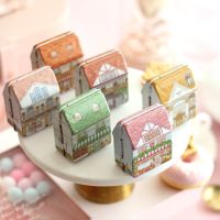 Mini Full Color Painting Tin Box Locker Storage Desktop Cosmetic Storage Home Jewelry Storage Box Kid Gift Metal Container Storage Boxes