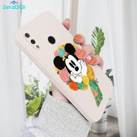 ZeroQiQi เคสโทรศัพท์สำหรับ Huawei Y8P Y9 2018 Y9 2019 Y9นายก2019 Huawei Y9S ลายการ์ตูนเคสโทรศัพท์มิกกี้เมาส์ของเหลวทรงสี่เหลี่ยมดั้งเดิมปลอกซิลิโคนกล้องคลุมทั้งหมดเคสป้องกันทนแรงกระแทก