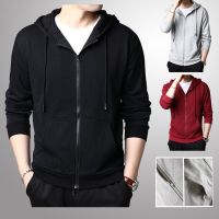 CODDian Zhen Oversized Hoodies Zipper Pocket Loose Hoodie Men Puls Size Hooded Sweater Men Outerwear