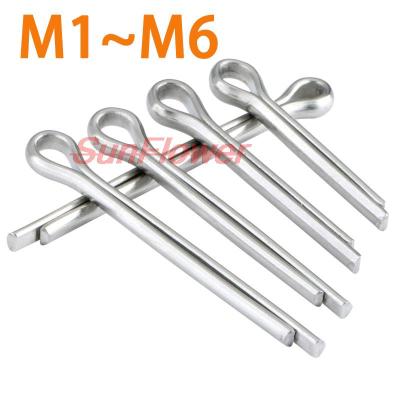 50-5Pcs 304 Stainless Steel U Shape Type Spring Cotter Hair Pin GB91 [M1-M6] Split Clamp Tractor Open Elastic Clip For Car Clamps