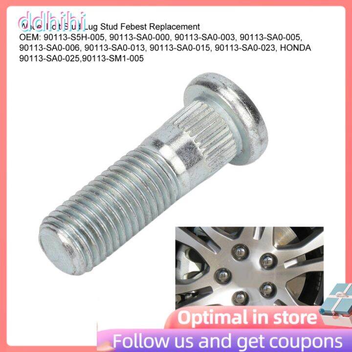 【READY STOCK】 Ddhihi Wheel Bolt Stud Lug Febest Fit for Honda Accord Civic CRZ CRV HRV Lazada PH