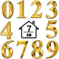 【CW】 7cm Door Numbers Stickers Mailbox Signs 0-9 Adhesive for Apartment Office Hotel Room