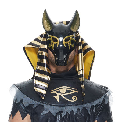 ผู้ใหญ่ Anubis หน้ากากฮาโลวีนอียิปต์ฟาโรห์อียิปต์ เครื่องแต่งกาย Jackal God