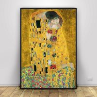 Vintage Gustav Klimt Cardros Mural-โปสเตอร์และภาพพิมพ์ภาพวาดผ้าใบ-การออกแบบ Frameless สำหรับห้องนั่งเล่นตกแต่งบ้าน-งานศิลปะที่มีชื่อเสียงบนผ้าใบคุณภาพสูง