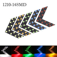 ?KALADA 2PCS ลูกศร LED แผง SMD กระจกมองหลังรถยนต์ไฟเลี้ยวไฟสัญญาณ LED ลูกศร LED ตัวบ่งชี้รถกระจกมองหลังด้านหลังไฟเลี้ยวไฟรถ Accessories【Ready Stocks】