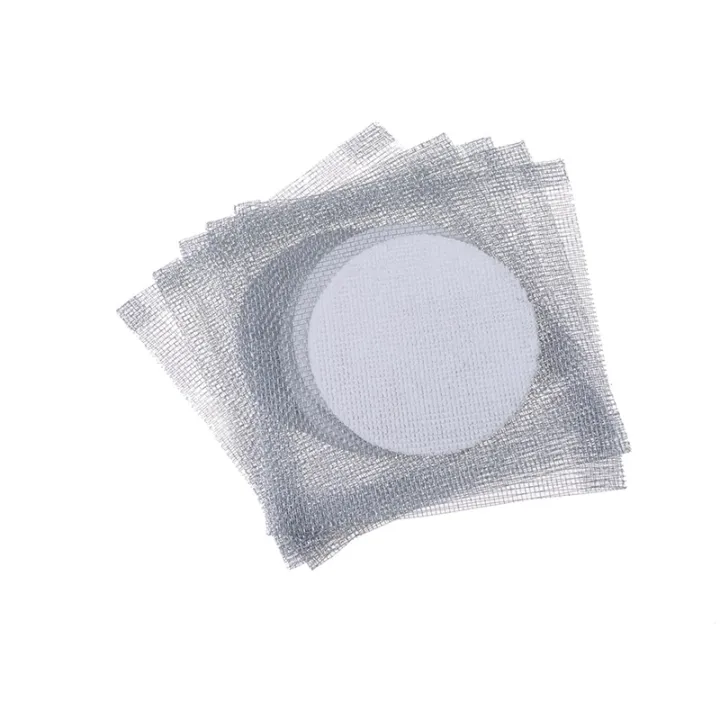 Targat 5pcs Lab Wire Gauze Square Bunsen Burner Ceramic Tripod Net Mesh