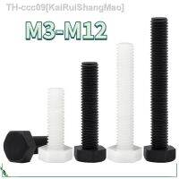 M3 M4 M5 M6 M8 M10 M12 Black/ White Nylon Hexagonal Head Screw Plastic Insulated Bolt