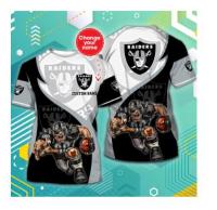 NFL Las Vegas Raiders Men Women Tshirt 3D Print New