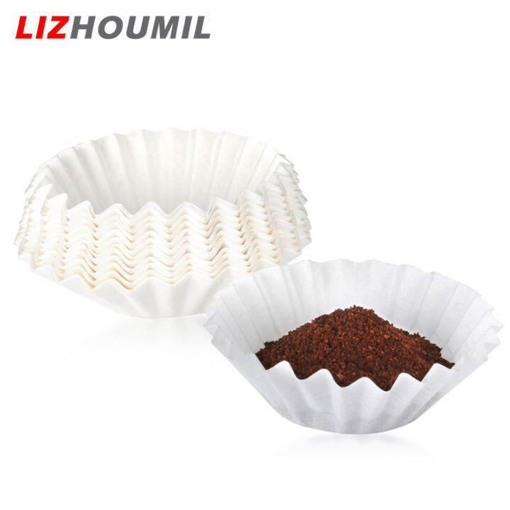 lizhoumil-100ชิ้นตัวกรองกาแฟใช้แล้วทิ้งเนื้อไม้จากธรรมชาติหยดที่สมบูรณ์แบบรสชาติเต็มไม่มี-dm03ตกค้างในดินกาแฟ