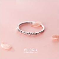 s925 Feeling ring แหวนเงินแท้ สวยเรียบง่าย ใส่สบาย เป็นมิตรกับผิว สามารถปรับขนาดได้