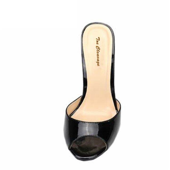 ขายดีที่สุด-ioztt2023-sale-14cm-thin-heels-sandals-peep-toe-exegang-pumps-women-zapatos-mujer-plus-us-size-6-18-19