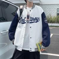 【Ready】? Jacket mens baseball uniform autumn plus size mens Hong Kong fashion brand ins student loose all-match jacket top trendy