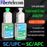 อะแดปเตอร์ใยแก้วนำแสงอะแดปเตอร์ใยแก้วนำแสง Sc/apc To Sc/upc ตัวเมียขั้วต่อไฟเบอร์ตัวเชื่อมต่อแบบตัวเชื่อมต่ออุปกรณ์ทางแสงสำหรับอะแดปเตอร์เราเตอร์อะแดปเตอร์