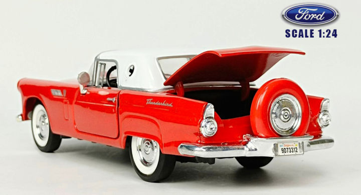 ford-thunderbird-1956-โมเดลรถเหล็กฟอร์ดธันเดอร์เบิร์ด-ford-thunderbird-scale-1-24-motormax-รถอเมริกัน