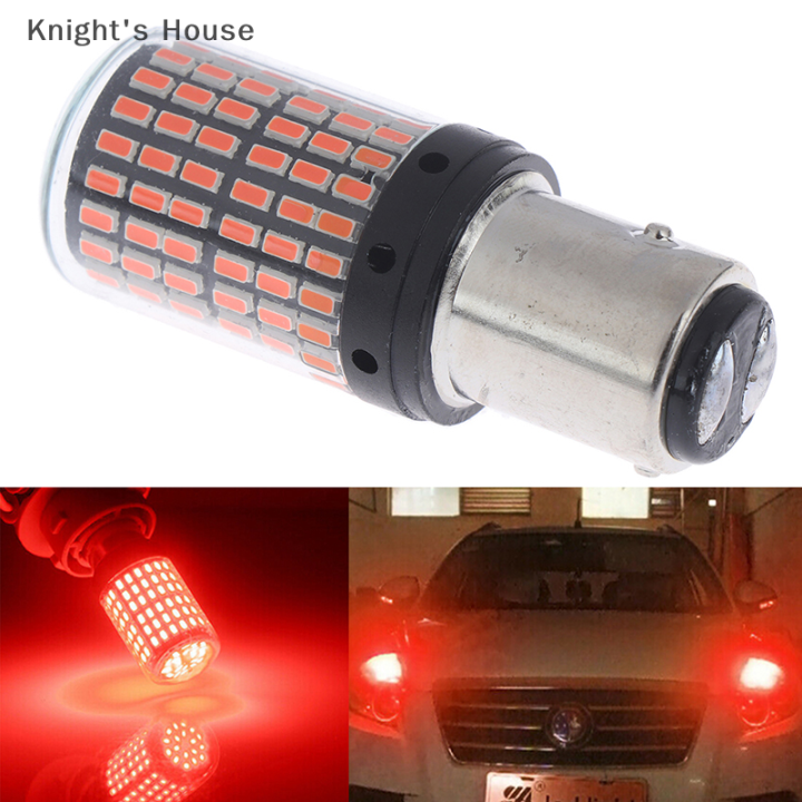 knights-house-1pc-1157-led-red-canbus-3014-144-smd-ไฟเลี้ยวรถยนต์ไฟเบรคไม่มีแฟลช