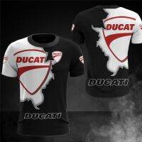 เสื้อยืดลาย Ducati 3D ใหม่ฤดูร้อนสำหรับทั้งหญิงและชายการพักผ่อนบนถนนกีฬาเพื่อ