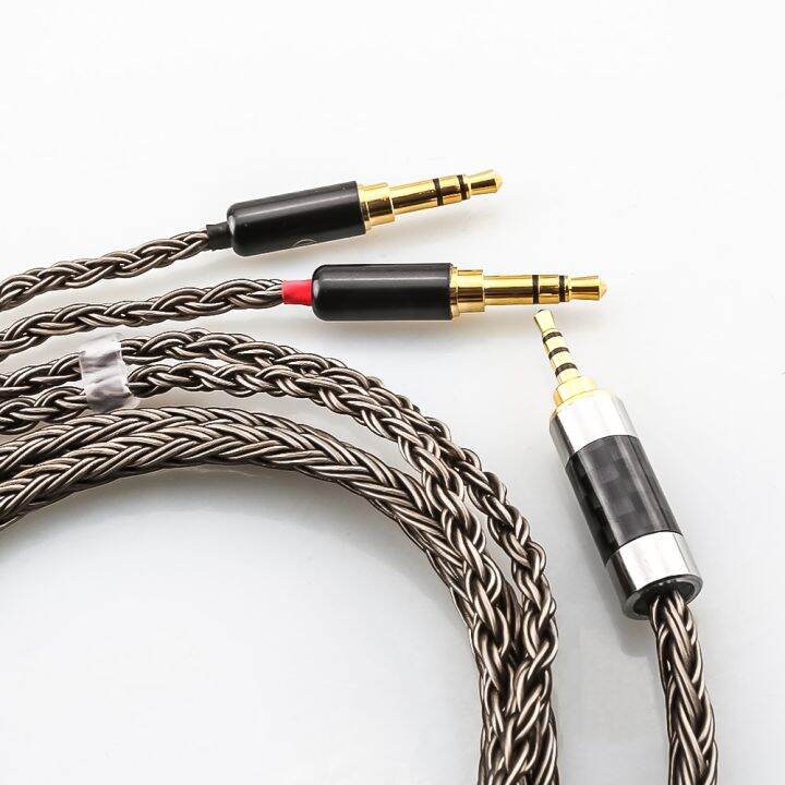 คุณภาพสูงอัพเกรดหูฟังชุบเงิน16core-สำหรับ2x3-5mm-he-400i-he4xx-hifiman