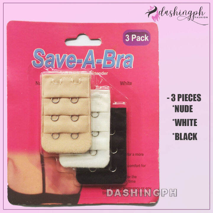 Bra Extender 2 Hooks 3 rows Extender Clip 3pcs in 1 pack Bra Extension