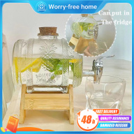 Worry-free home Máy pha chế đồ uống Nước trái cây Thùng nước lạnh có vòi thumbnail