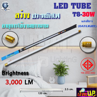 หลอดไฟนีออน LED หลอดไฟ LED หลอดประหยัดไฟ LED T8 30W IWACHI ขั้วสีทอง หลอด LED ยาว สว่างเต็ม 3,000 LM หลอดไฟยาว แสงสีขาว