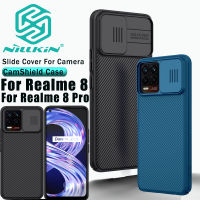 Nillkin เคสป้องกันกล้องสำหรับ Realme 8 4G / 8Pro 4G PC ฝาหลังเคสสไลด์กระจก CamShield เคสมือถือ