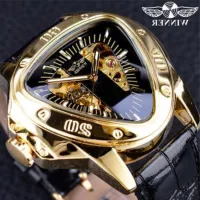 ---Fashion mens watch238814❀₪ T - winner euramerican style mens fashion leisure hollow triangle big dial automatic mechanical watches