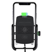 12-24V Motocycle Phone Wireless Charger Holder 15W Mobile Phone Charging Bracket Fast Charging for 4.5-7 Inch IOS Android Phone