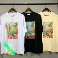 22Ss New Fast Shipping Rhude Tee Men 1:1 High Quality Rhude Tee Oversized Top Tee