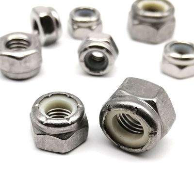 UNF 10 -32 to 1/2-20 304 A2-70 Stainless Steel UK US Fine Thread Hex Nylon Insert Lock Nut Hexagon Self-locking Nylock Locknut