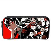 Women Cosmetic Case Makeup Bag anime Game Persona 5 Student pencil case Kids cartoon pencil Bag teenager Zipper Handbag