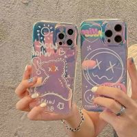 {Taoyitao Case} สำหรับ VIVO Y51 Y31 Y21 Y11 Y76 Y12S Y15 Y17นิ่มเลเซอร์หมีส่องแสงเคสโทรศัพท์ Y19 Y91C Y33 Y55S Y72 V23E V21พร่ามัว