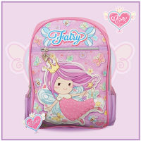 Msmile กระเป๋าเป้ กระเป๋านักเรียน ขนาด 14" ลาย Little Fairy (นางฟ้าน้อย)