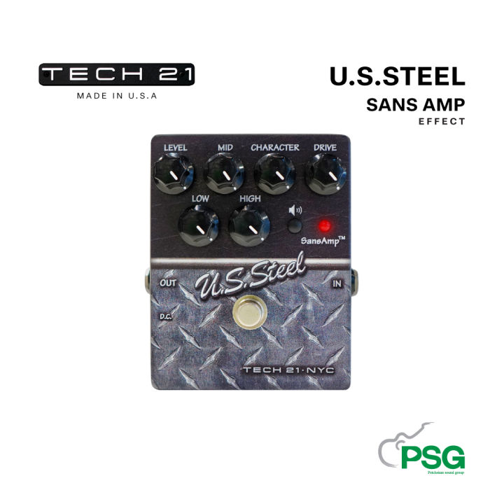 TECH 21 U.S. STEEL SANS AMP GUITAR EFFECTS PEDAL | Lazada.co.th