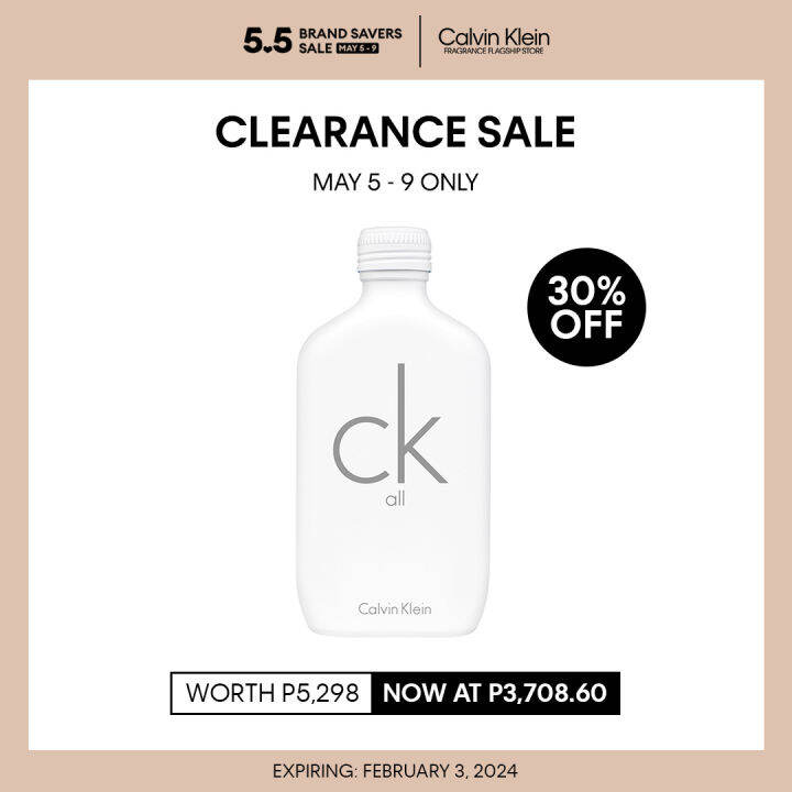 (Clearance Sale 30 OFF) Calvin Klein CK All Eau de Toilette 200ml