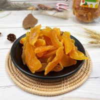 Dried Peach Slice ลูกพีชอบแห้ง  สูตรน้ำตาลปกติ ผลไม้อบแห้งเกรด A By Uni Fruits