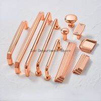 ✕❦❧ Modern Bright Rose Gold Handle for Cabinet and Drawer Nordic Furniture Pulls Handles Hardware Light Luxury Cupboard Door Knobs