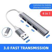 Hub Typec Docking Station Computer Hub Usb3.0 Connector One To Four Usb Converter For Keyboard Mouse Usb Disk Data Cable Laptop USB Hubs