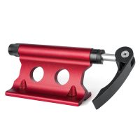 Bike Front Fork Quick Release Retaining Clip Dismountable Attaching Clamp Portable Cycling Part , Red