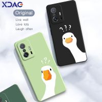 เคสสำหรับ Xiaomi การ์ตูนเป็ดน่ารัก Mi 11 11 T 11i 11X Pro Ultra Lite 5G NE ฝาหลังโทรศัพท์เป็นเส้นบางๆ Xiaomi11 Mi11 T X CarterFa