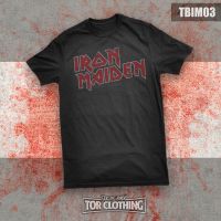 (พร้อมสต็อก) เสื้อยืด Iron Maiden - Font Logo - Simple - Band Rock - TBIM03