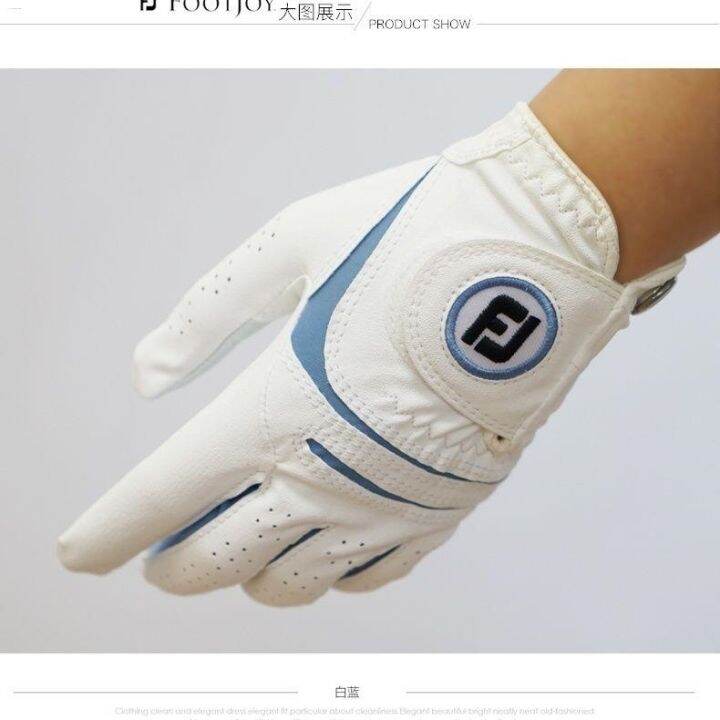 ใหม่-j-lindeberg-descente-pearly-gates-anew-footjoymalbon-uniqlo-ของผู้หญิง-fj-มือ-lambskin-ระบายอากาศไม่ลื่นถุงมือกอล์ฟทนต่อการสึกหรอ