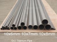 10Mm Od 10X6มม. 10X7มม. 10X8มม. Gr2ไร้รอยต่อเกรดหลอดไทเทเนียม2ท่อไทเทเนียมทำความร้อนท่อไทเทเนียมอัลลอยอุตสาหกรรม TA2ท่อ Ti