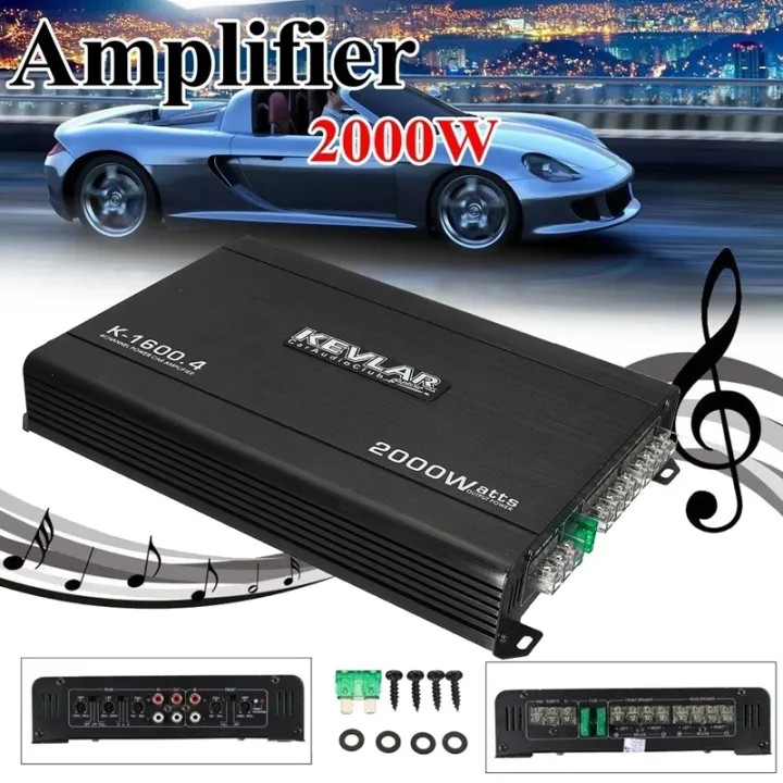 6800W Car Home Audio Power Amplifier 4 Channel 12V Car Digital Amplifer