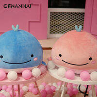 【CW】1Pc Kawaii ปลาวาฬของเล่นตุ๊กตานุ่มๆการ์ตูนสัตว์ทะเลตุ๊กตาปลา Lovely Whale ของเล่นสำหรับของขวัญวันเกิดเด็ก Home Decor  hot ร้อน 1 1 1 1