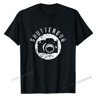 Shutterbug เสื้อ,ช่างภาพตลกของขวัญกล้องถ่ายภาพผ้าฝ้ายปกติ Tops Tees ธรรมดา Mens T เสื้อที่กำหนดเองคุณภาพสูง T-Shirt